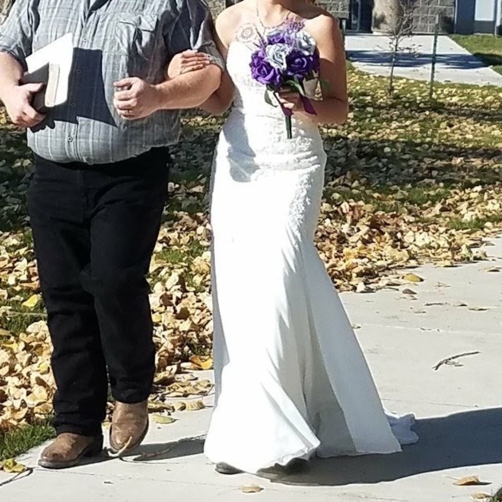 Gorgeous mermaid Maggie Sottero wedding dress